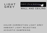 Wall and Ceiling Ambient Light Rejecting & Acoustic Dampening (White, Black, Studio Grey, Light Grey, Dark Grey)