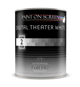 Digital Theater White Projection Screen Paint