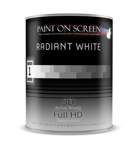 Radiant White Projection Screen Paint