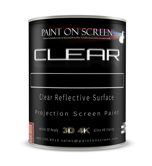 CLEAR: Rear and Front Projection Screen Paint